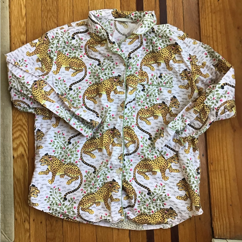 Printfresh Bagheera Print Long Sleeve Pajama Top